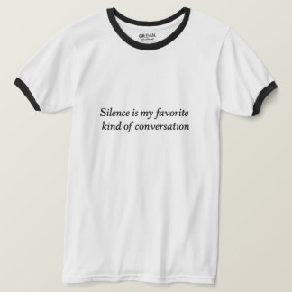 Camiseta A conversa silenciosa