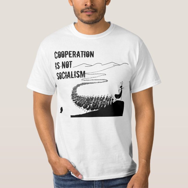 Camiseta A cooperação não é socialismo (Frente)
