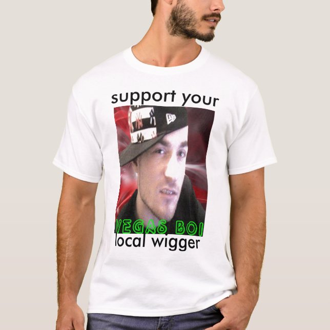 Camiseta a cópia 55, apoia o seu, wigger local (Frente)