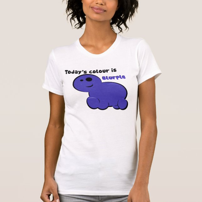 Camiseta A cor de hoje é Blurple (Frente)