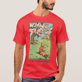 Camiseta A Cor Do Design Original Da Primavera