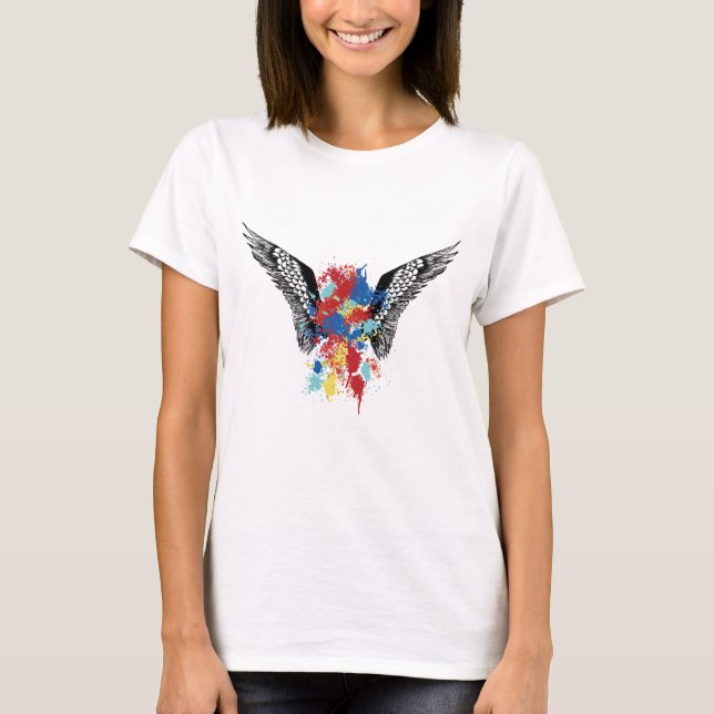 Camiseta A cor voa o t-shirt (Frente)