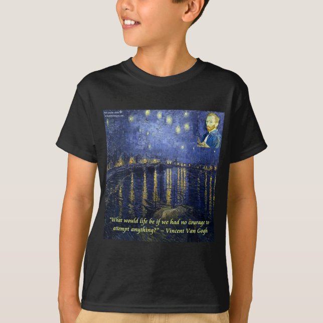Camiseta A coragem de Van Gogh (Frente)