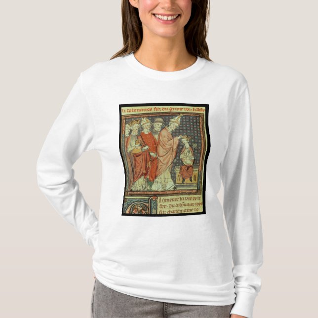 Camiseta A coroação de Louis mim 'o Pious (Frente)
