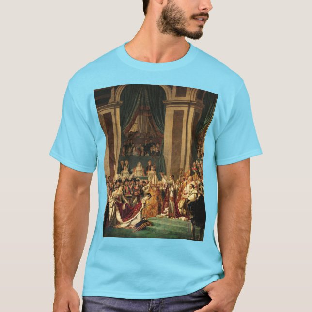 Camiseta A coroação de Napoleão por Jacques-Louis David (Frente)