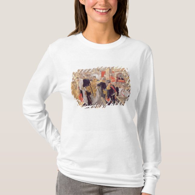 Camiseta A coroação do imperador Nicholas II (Frente)