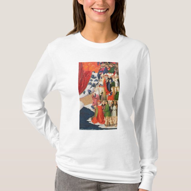 Camiseta A coroação do Virgin, terminada 1454 (Frente)