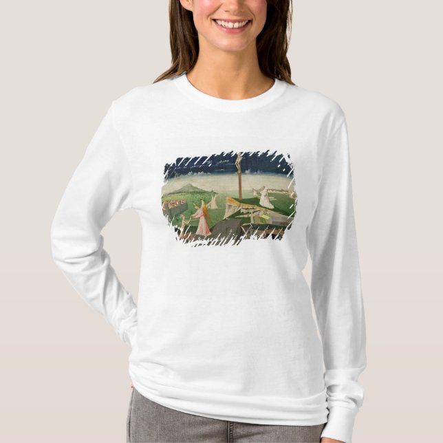 Camiseta A coroação do Virgin, terminada 1454 (Frente)