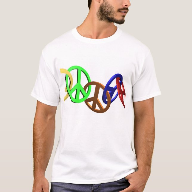 Camiseta a corrente da paz (Frente)