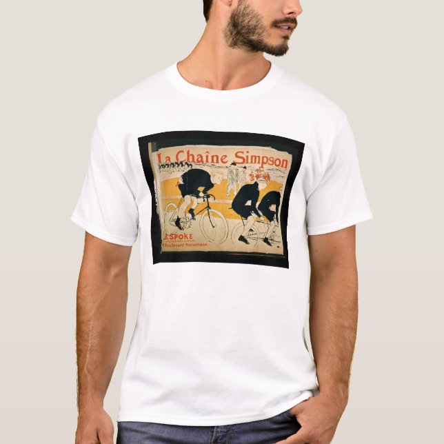 Camiseta "A corrente de Simpson", Paris (litho da cor) (Frente)