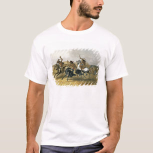 Camiseta A corrida de cavalos de indianos de Sioux aproxima