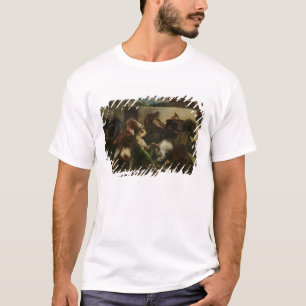 Camiseta A corrida de cavalos selvagem em Roma, c.1817