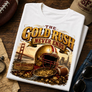 Camiseta A Corrida do Ouro Nunca Acaba Futebol de São Franc
