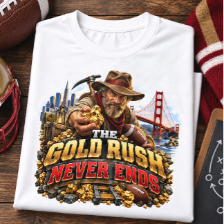 Camiseta A Corrida do Ouro Nunca Acaba Futebol de São Franc