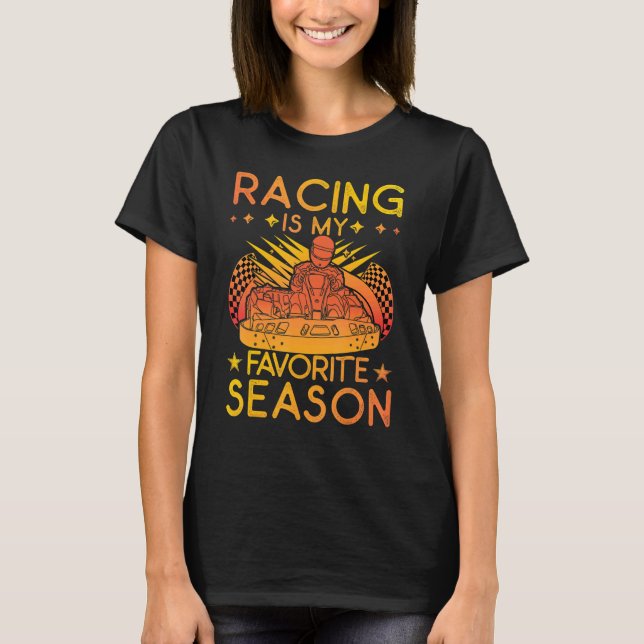 Camiseta A Corrida É A Minha Época Favorita Go Kart (Frente)