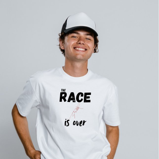 Camiseta A Corrida é sobre a Graduação (Criador carregado)