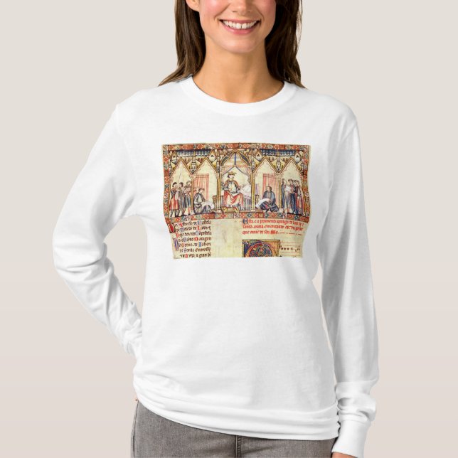Camiseta A corte de Alfonso X 'o Wise (Frente)