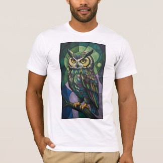 Camiseta A Coruja de Vidro Manchado