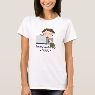 Camiseta A costura me faz feliz!t-shirt