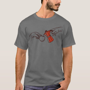 Camiseta A criação da arte clássica do café Barista por Tob