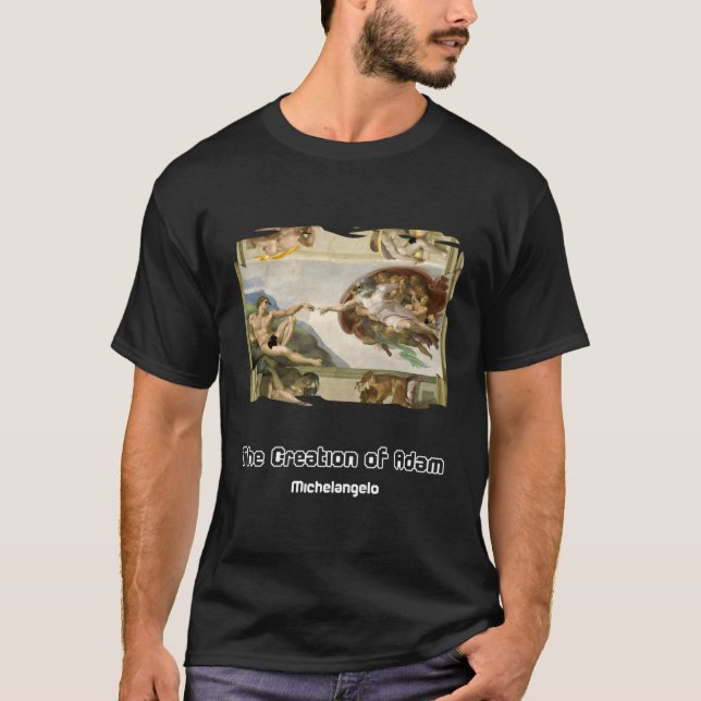 Camiseta A Criação De Adão Com Óculos De Sol (Frente)