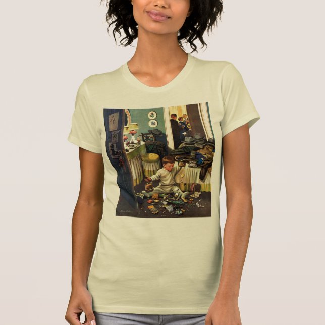 Camiseta A criança esvazia bolsas (Frente)