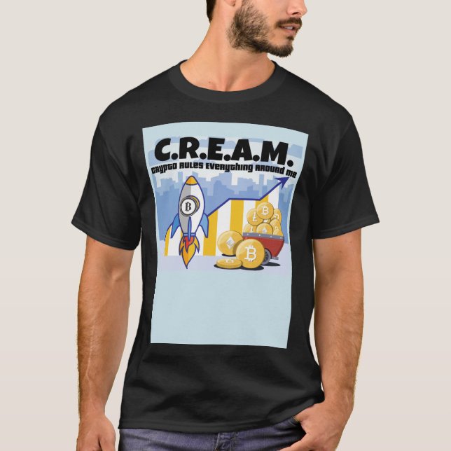 Camiseta A Criptografia BTC regulamenta tudo ao meu redor,  (Frente)