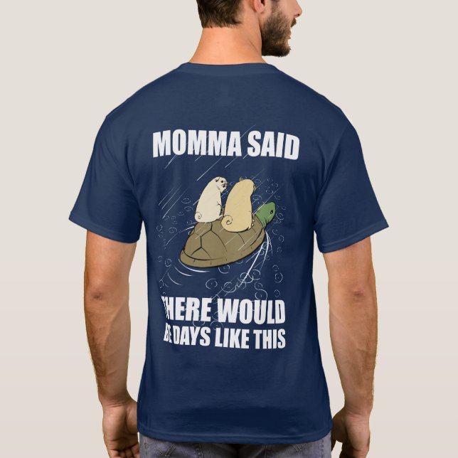 Camiseta A crónica de Pugville - dias chuvosos (Verso)