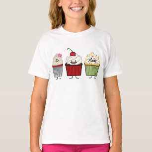 Camiseta A crosta de gelo da família do cupcake polvilha o