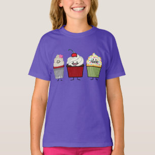 Camiseta A crosta de gelo da família do cupcake polvilha o