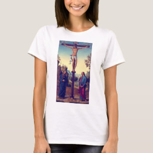 Camiseta A Crucificação com a Virgem por Pietro Perugino