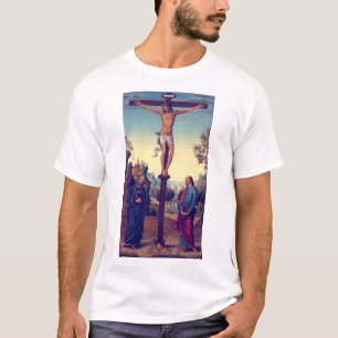 Camiseta A crucificação com a Virgem por Pietro Perugino