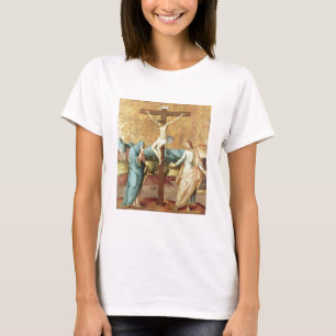Camiseta A crucificação com o Virgin e o St John o Ev