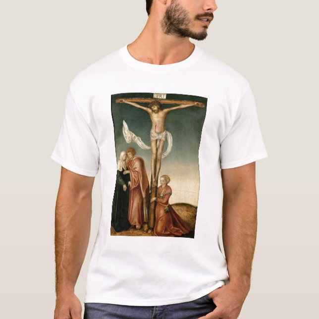 Camiseta A crucificação (painel) (Frente)