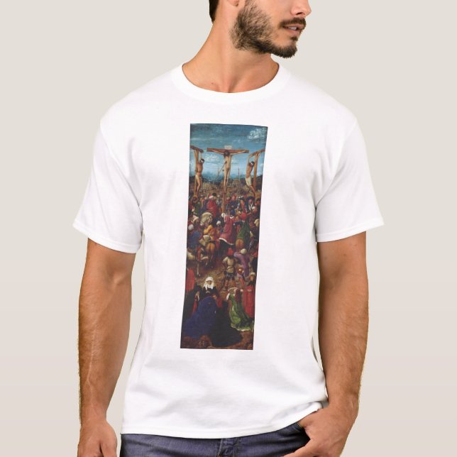 Camiseta A Crucificação por Van Eyck (Frente)