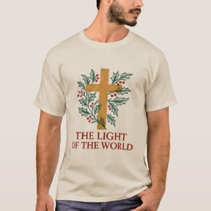 Camiseta A Cruz e o Azevinho da Luz do Mundo
