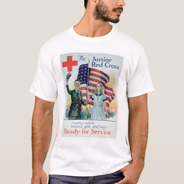 Camiseta A cruz vermelha júnior (US00299) (Frente)