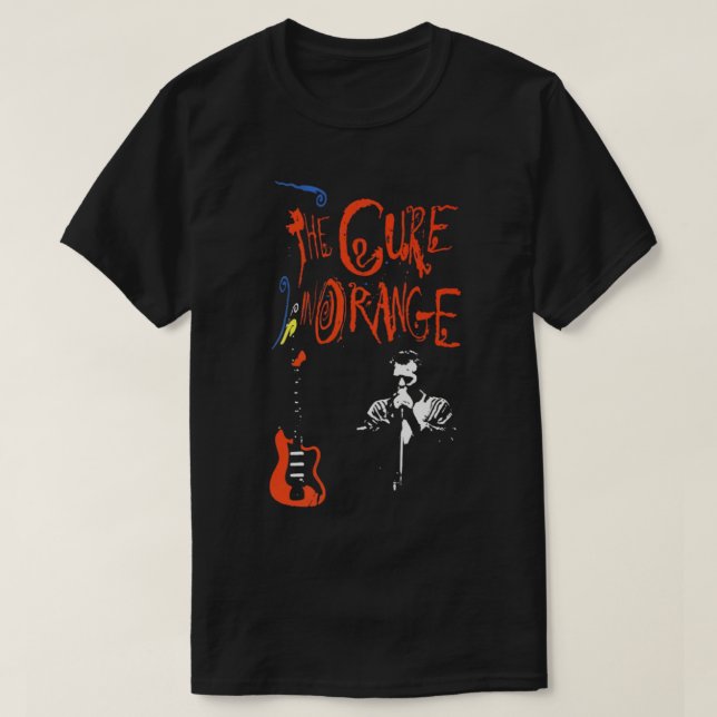 Camiseta a cura em laranja Essencial T-Shirt (Frente do Design)