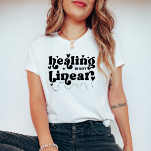 Camiseta A cura não é uma citação de saúde mental linear