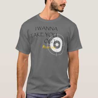 Camiseta A Curling PickUp Line Quero Levá-Lo Para Fora Escu