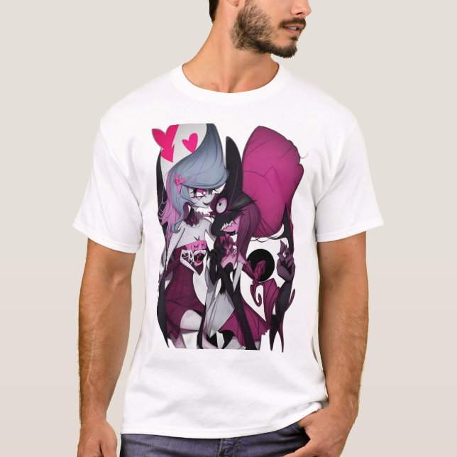 Camiseta A "Cute Vaggie" e o Charlie do Vivziepop (Frente)