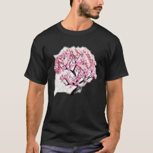 Camiseta A da Primavera Árvore Flor de Cerejeira da Vida Ge