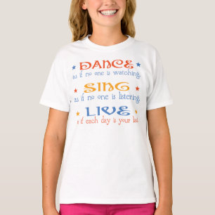 Camiseta A dança canta vivo