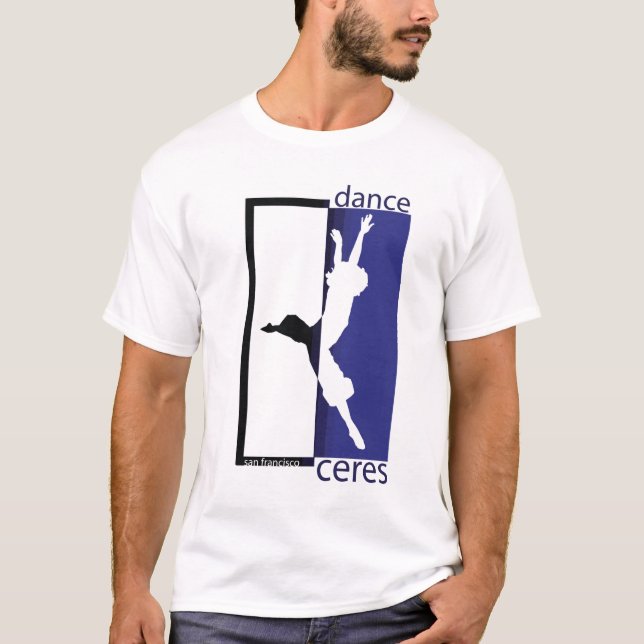 Camiseta a dança ceres jete grande reverso azul (Frente)