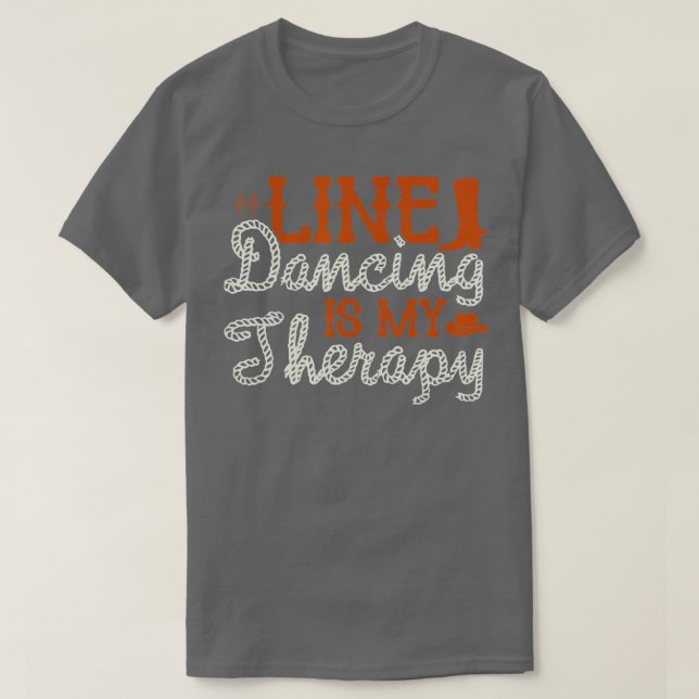 Camiseta A Dança Da Linha É A Minha Dança Da Linha Terapêut (Frente do Design)