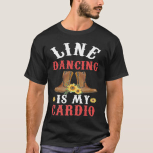 Camiseta A dança da linha é minha dança da linha de música 