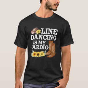 Camiseta A Dança De Linha É A Minha Cowgirl Da Cardio Cou