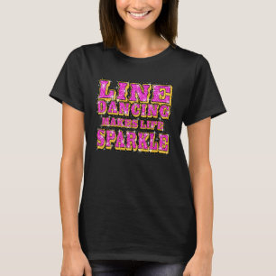 Camiseta A Dança De Linha Torna A Vida Espetacular País Oci