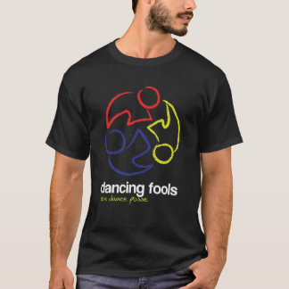 Camiseta A dança engana (logotipo somente, escuros)