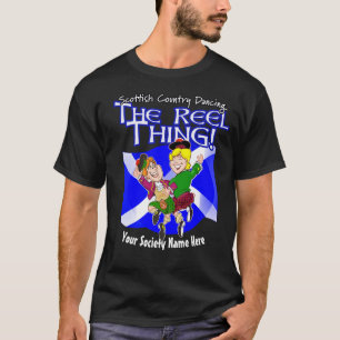Camiseta A dança escocesa do país - É a coisa do rolo!